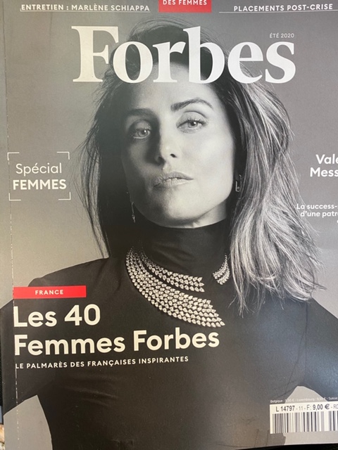Désignée parmi les Femmes Fran9aises Inspirantes Forbes 2020
